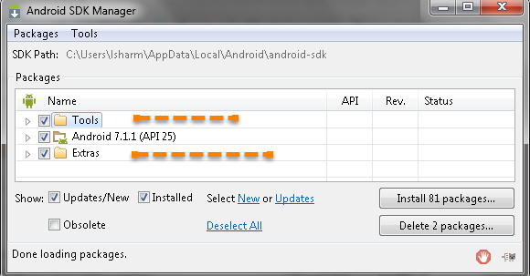 Android SDK Manager