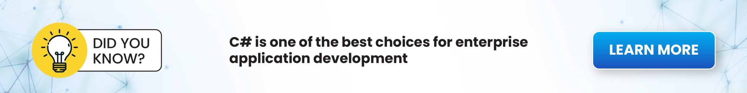 C# is one of the best choices for enterprise software development