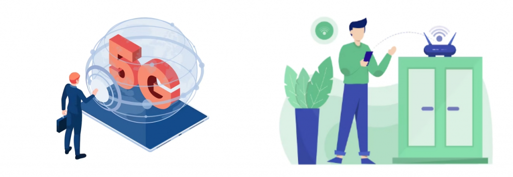 What are the key differences between enterprise 5G and Wi-Fi?