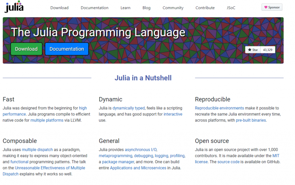 8 Best AI Programming Languages For AI Development in 2024 | 6. Julia